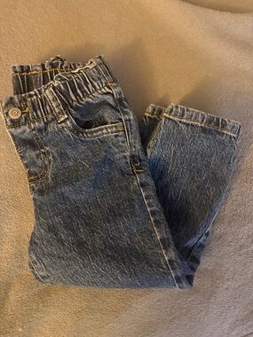 Classic Kids Elastic Waist Denim Jeans - Dark Blue